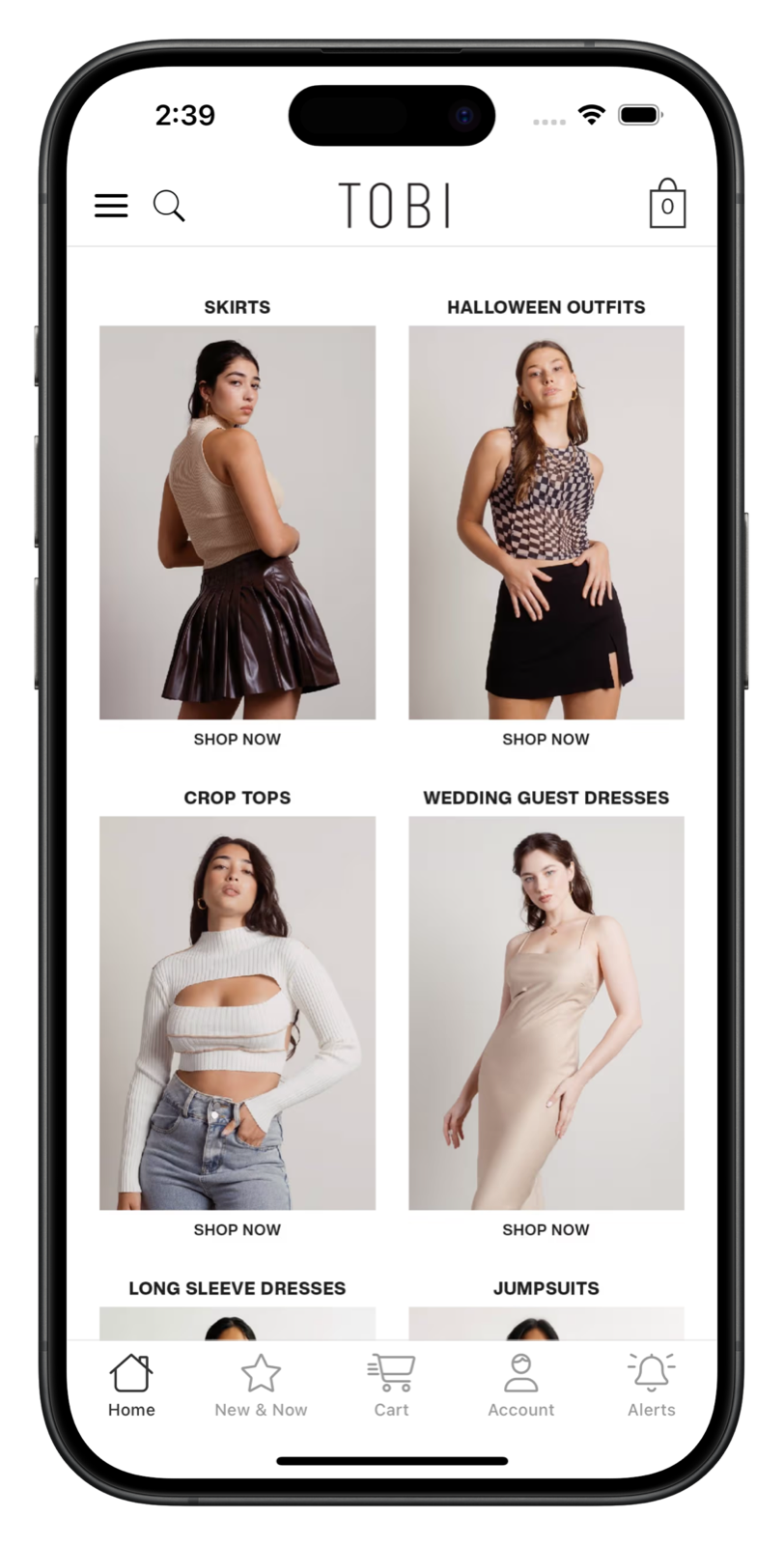 tobi.com app screenshot
