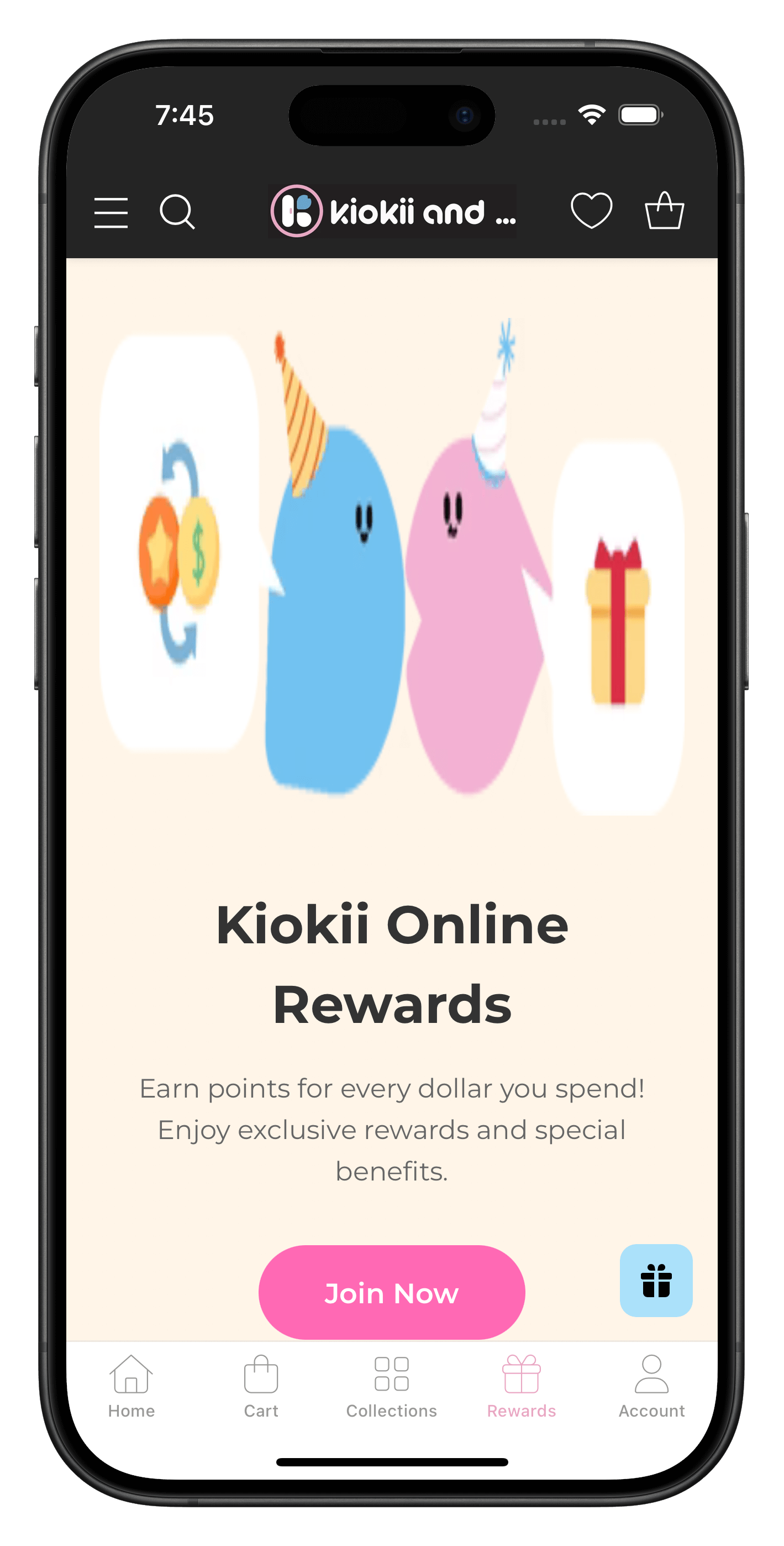 kiokii.com/en-us app screenshot