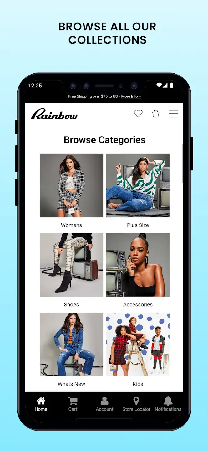 rainbowshops.com app screenshot