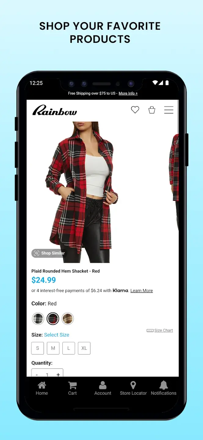 rainbowshops.com app screenshot