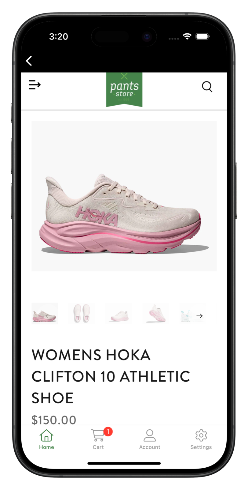pantsstore.com app screenshot