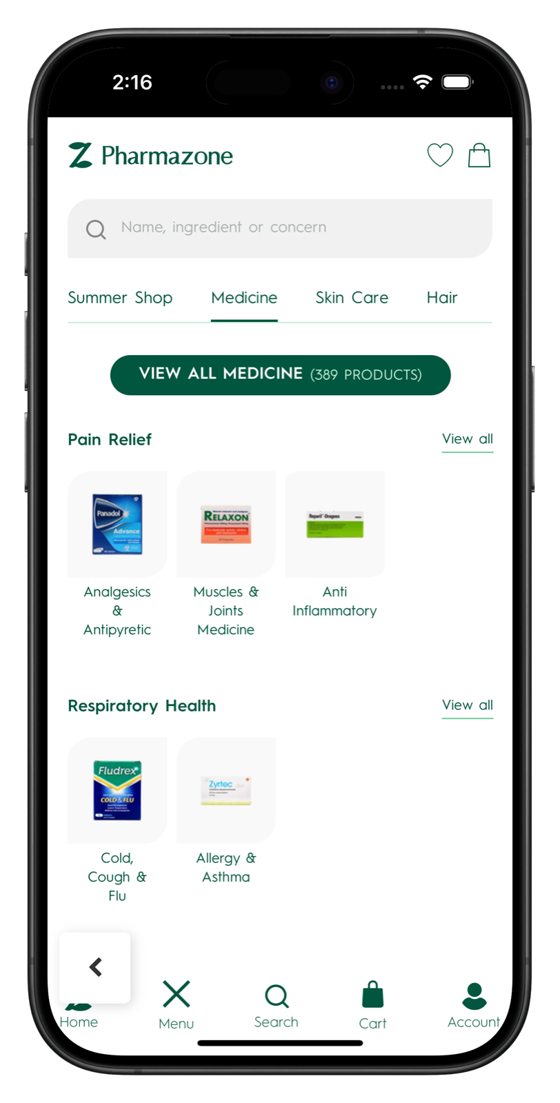 pharmazone.com app screenshot