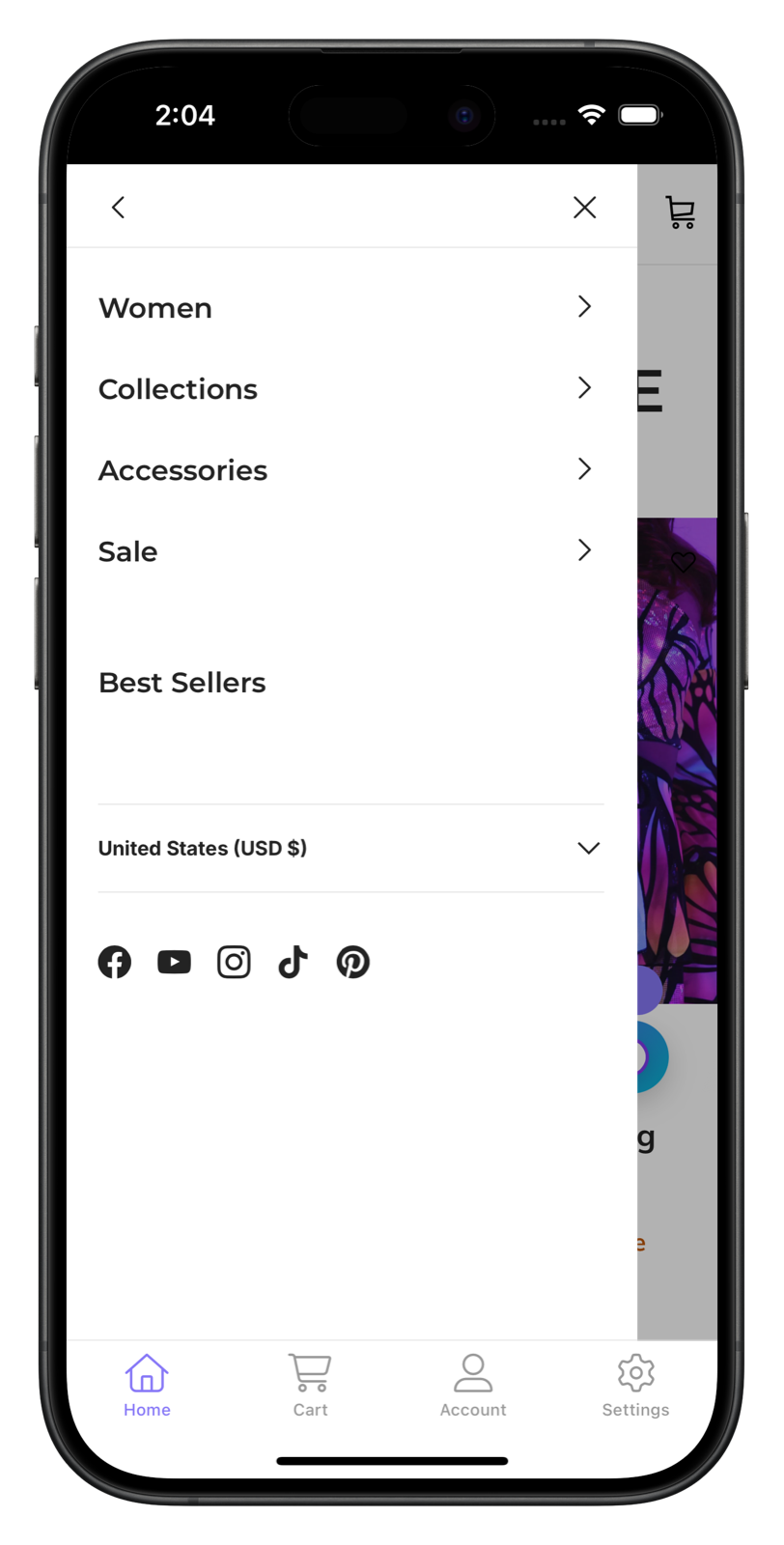freedomravewear.com app screenshot