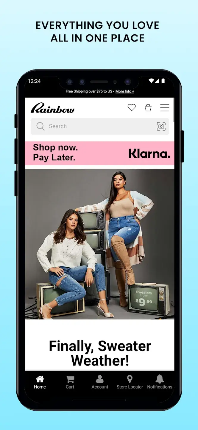 rainbowshops.com app screenshot