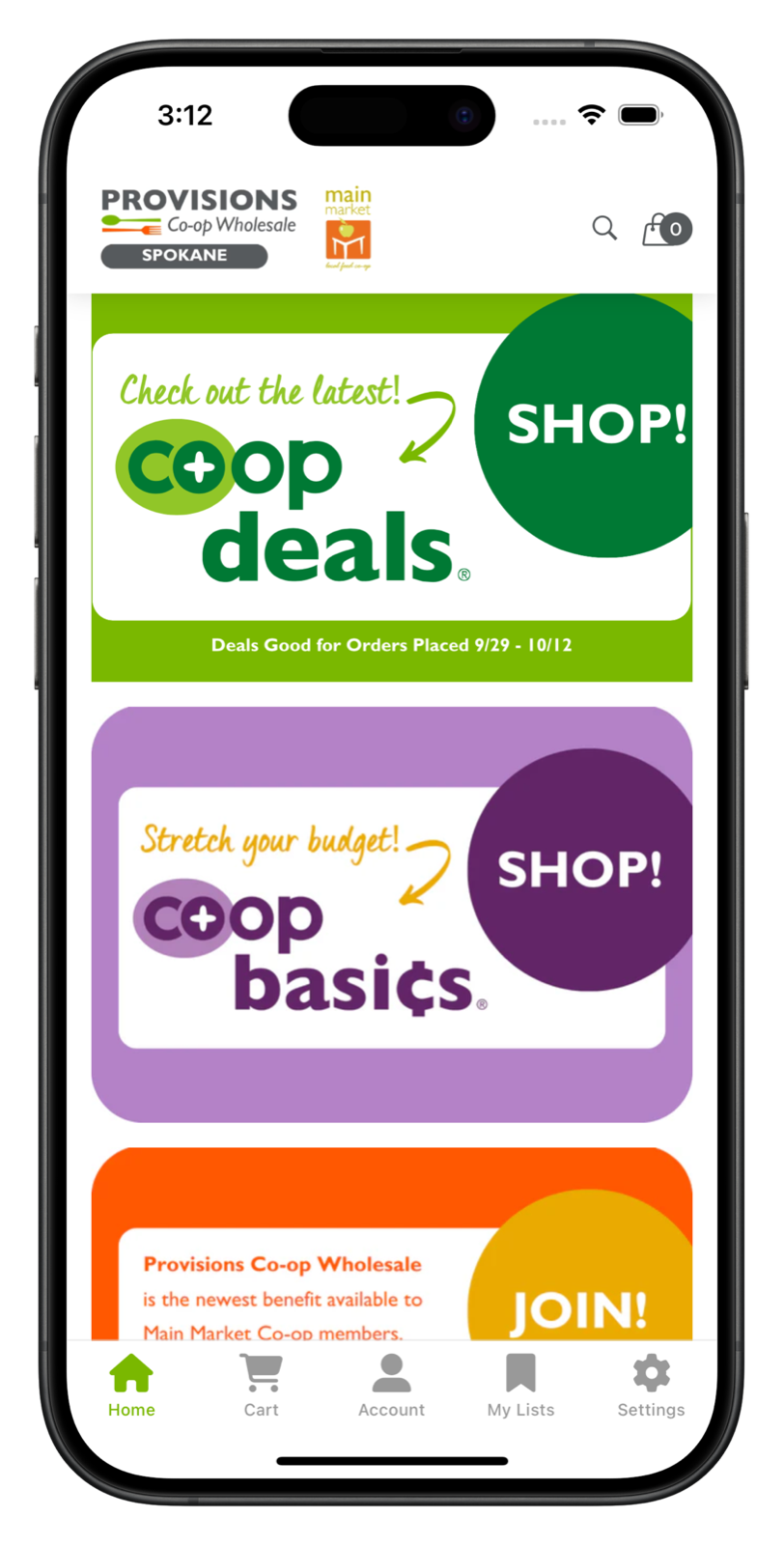 sanjuanislands.provisions.coop app screenshot