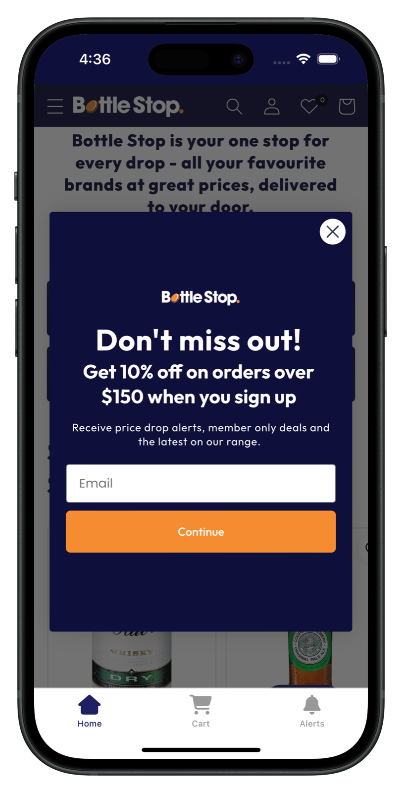 bottle-stop.com.au app screenshot