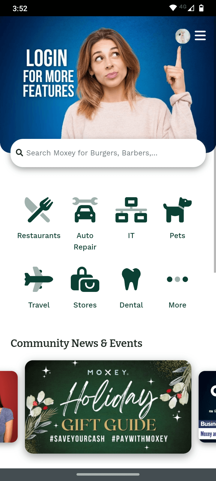 moxeyusa.com app screenshot