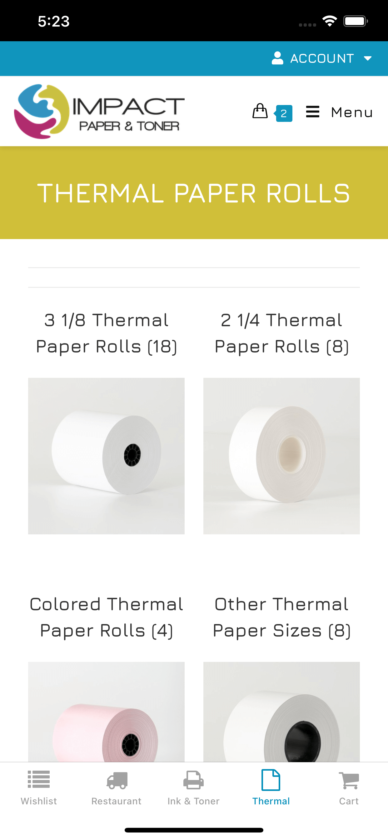 impactwholesale.com app screenshot