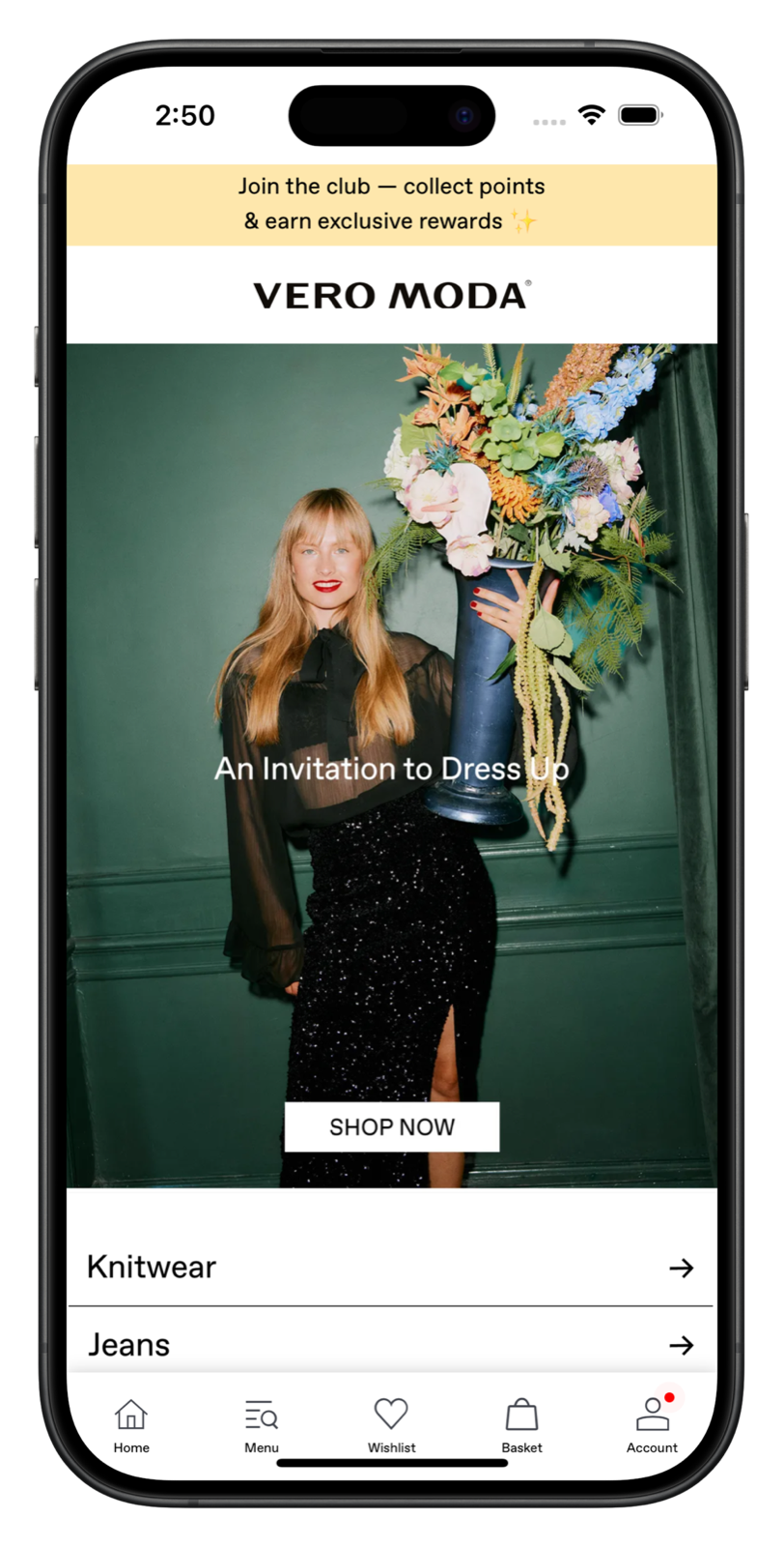 veromoda.com app screenshot