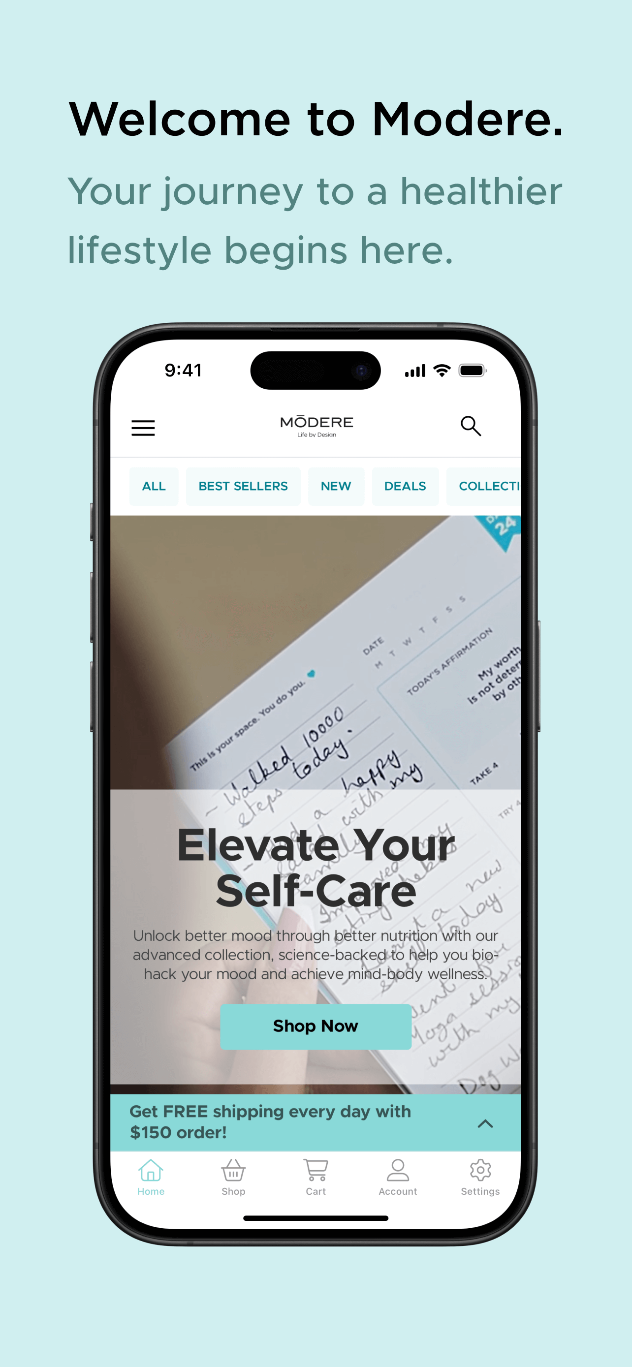 modere.com app screenshot