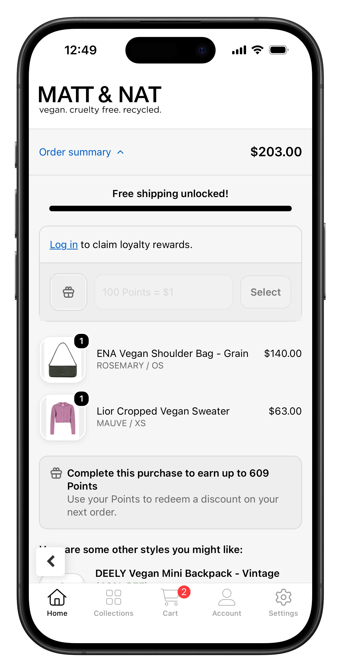 mattandnat.com app screenshot