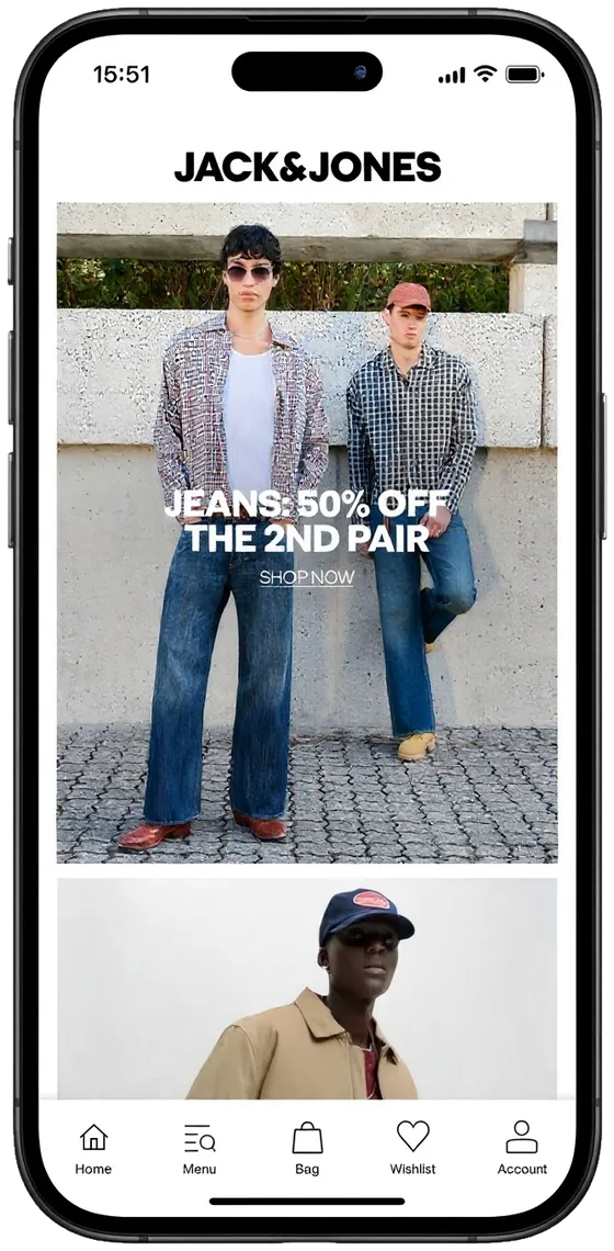 Jack & Jones mobile app