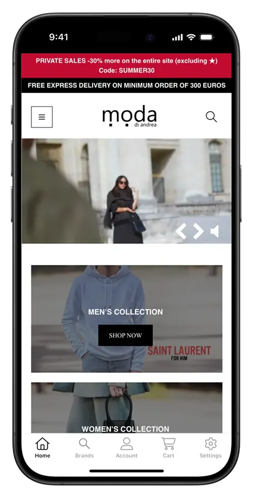 Moda di Andrea mobile app