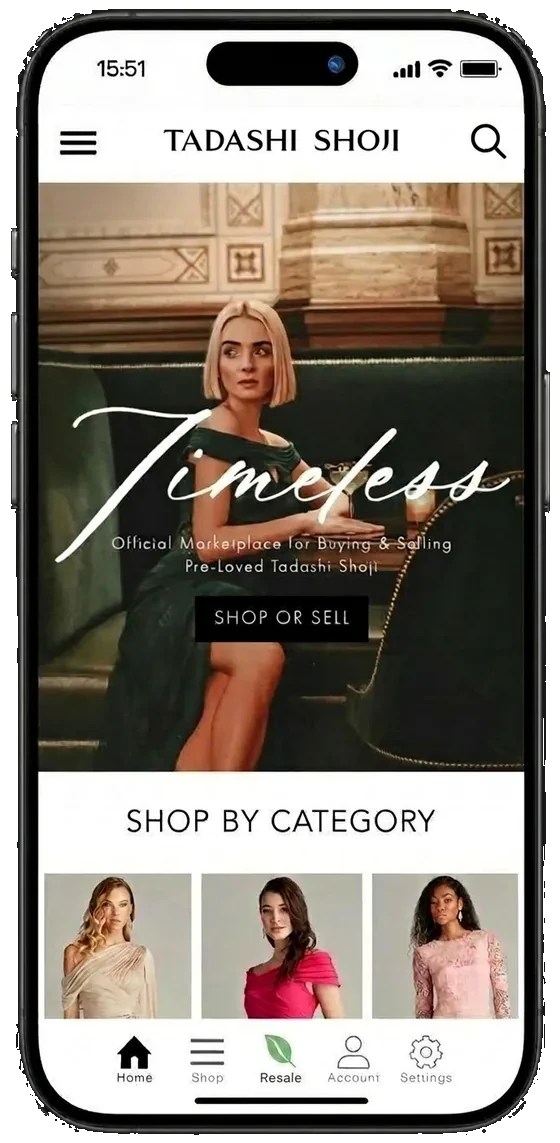 Tadashi Shoji mobile app