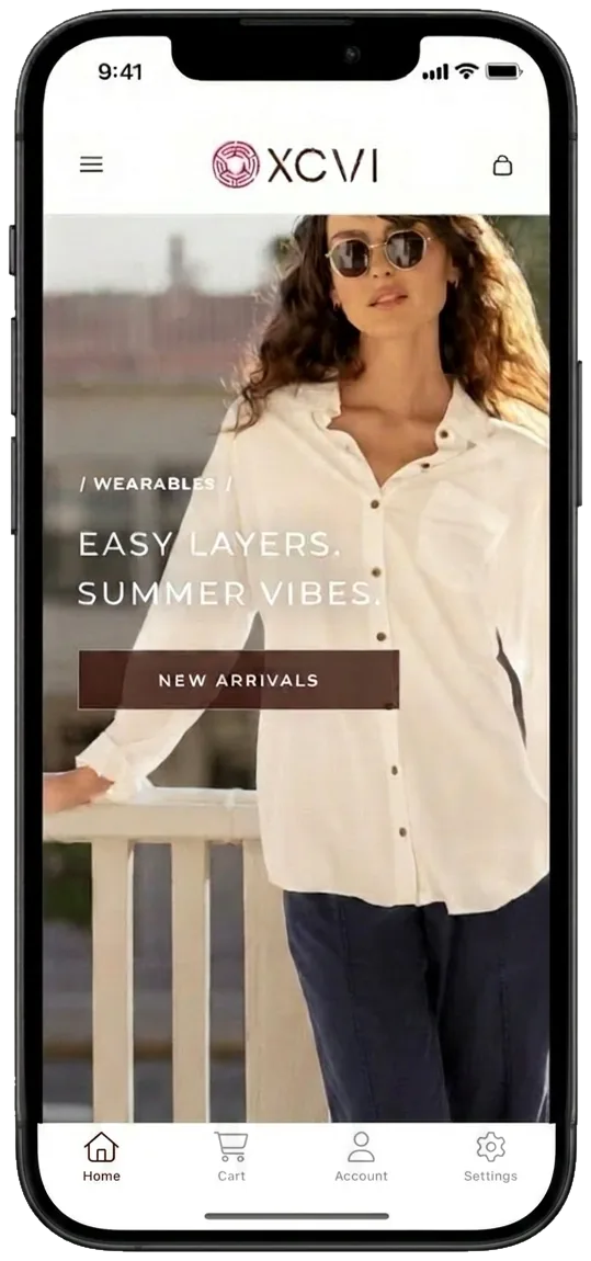 XCVI mobile app