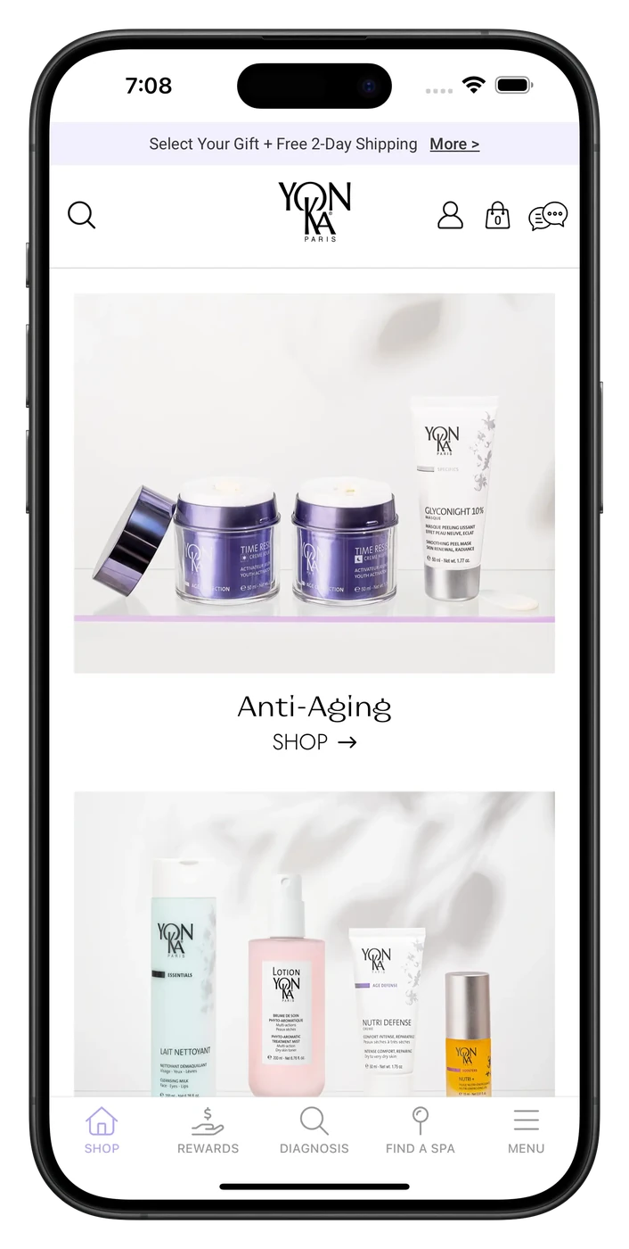 Yon-Ka Paris mobile app